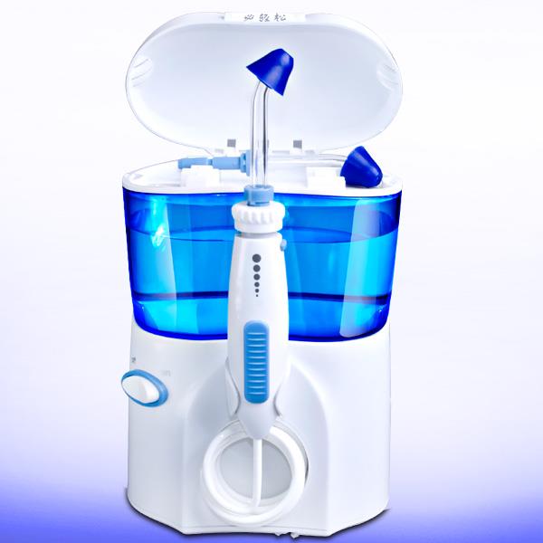 Hand-held electric nasal washing device